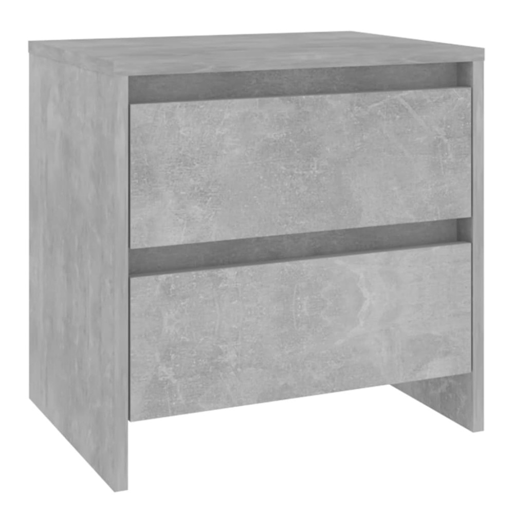 vidaXL Κομοδίνο Γκρι Σκυροδέματος 45 x 34,5 x 44,5 εκ. από Μοριοσανίδα