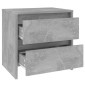 vidaXL Κομοδίνο Γκρι Σκυροδέματος 45 x 34,5 x 44,5 εκ. από Μοριοσανίδα