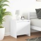 vidaXL Κομοδίνο Λευκό 45 x 34 x 44,5 εκ. από Μοριοσανίδα