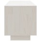 vidaXL Έπιπλο Τηλεόρασης Λευκό 110 x 30 x 33,5εκ από Μασίφ Ξύλο Πεύκου