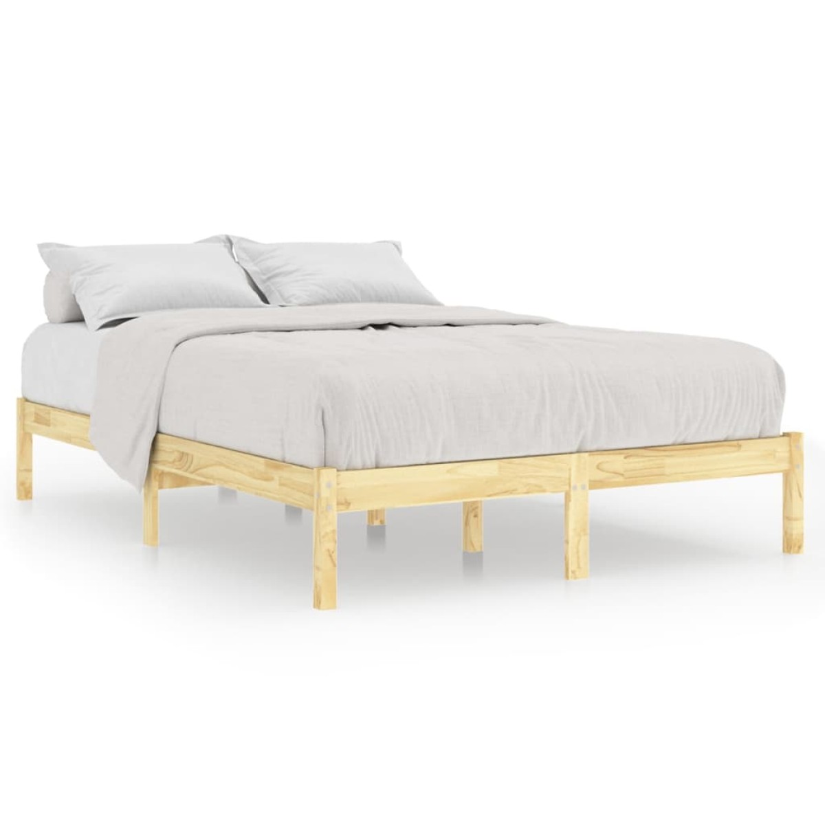 vidaXL Πλαίσιο Κρεβατιού 180 x 200 εκ. Μασίφ Ξύλο Super King Size