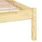 vidaXL Πλαίσιο Κρεβατιού 180 x 200 εκ. Μασίφ Ξύλο Super King Size