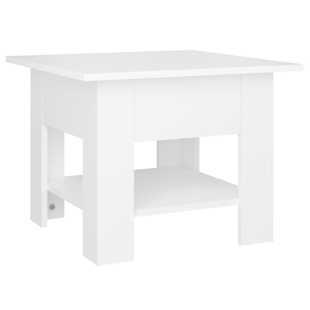 vidaXL Τραπεζάκι Σαλονιού Λευκό 55x55x42 εκ. Επεξεργ. Ξύλο