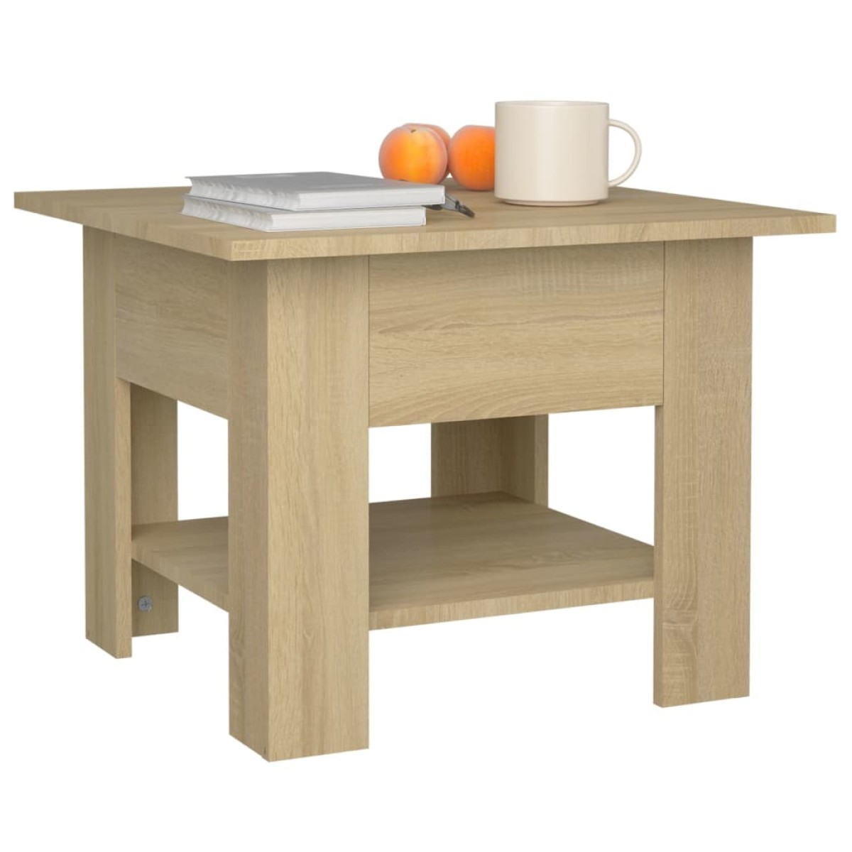 vidaXL Τραπεζάκι Σαλονιού Sonoma Δρυς 55 x 55 x 42 εκ. Μοριοσανίδα