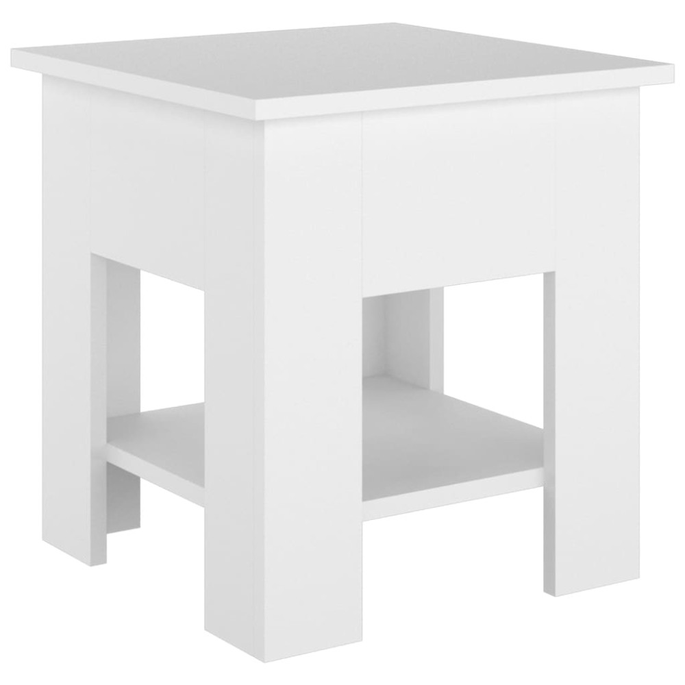 vidaXL Τραπεζάκι Σαλονιού Λευκό 40 x 40 x 42 εκ. από Συνθετικό Ξύλο