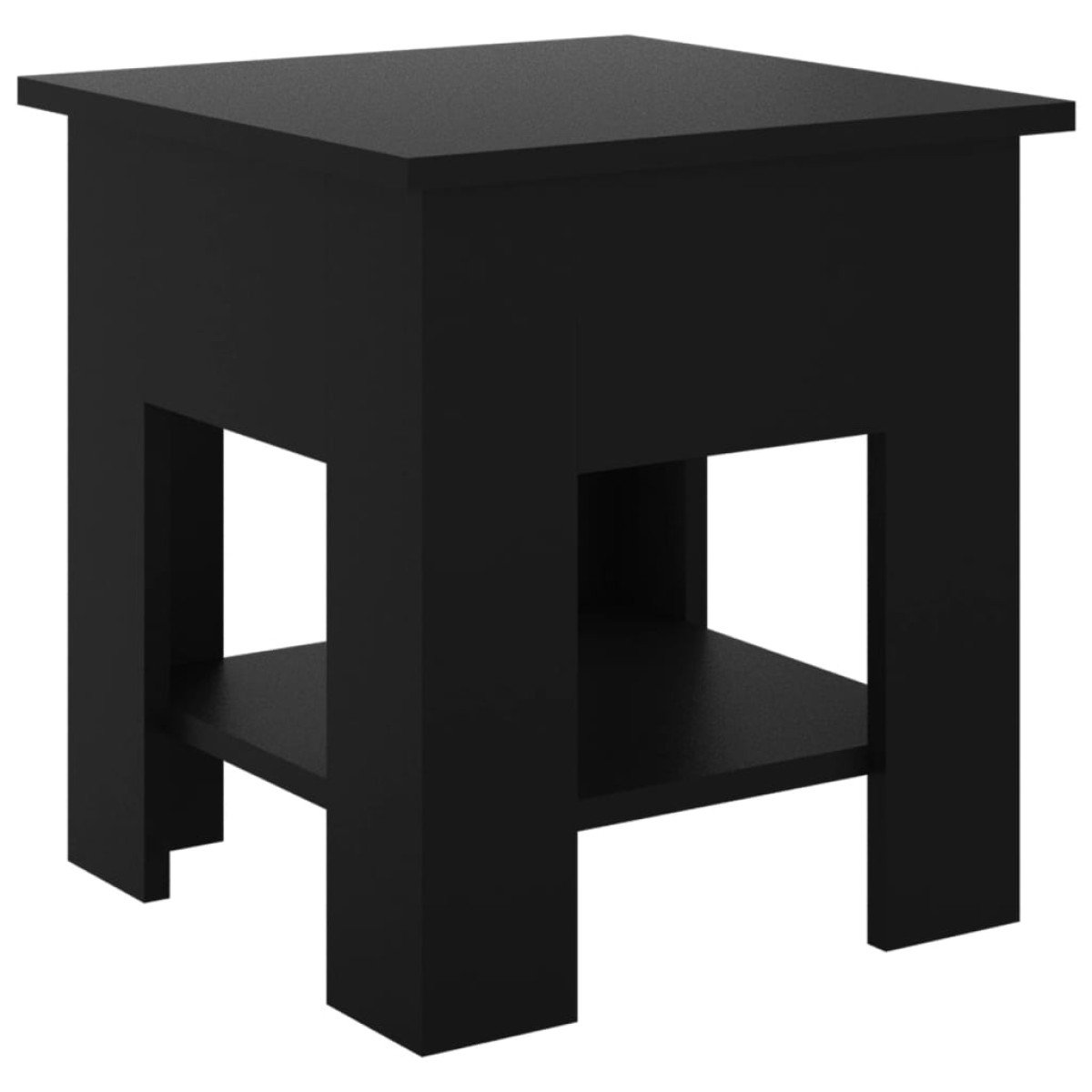 vidaXL Τραπεζάκι Σαλονιού Μαύρο 40 x 40 x 42 εκ. από Συνθετικό Ξύλο