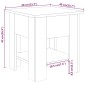 vidaXL Τραπεζάκι Σαλονιού Sonoma Δρυς 40 x 40 x 42 εκ. από Συνθ. Ξύλο