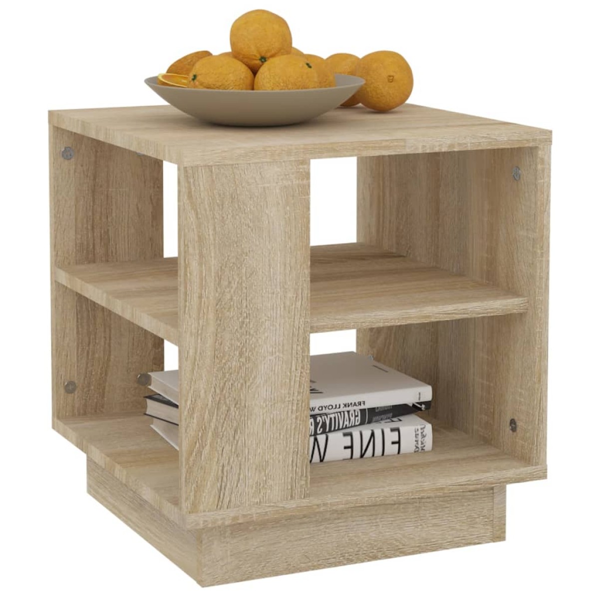 vidaXL Τραπεζάκι Σαλονιού Sonoma Δρυς 40x40x43 εκ. Επεξεργασμένο Ξύλο