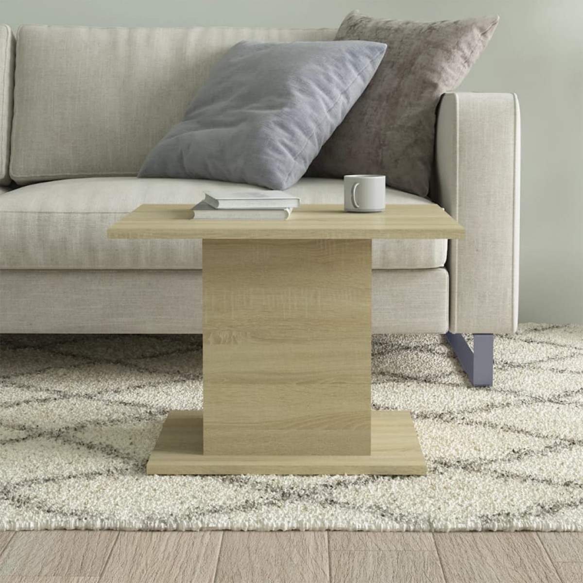 vidaXL Τραπεζάκι Σαλονιού Sonoma Δρυς 55,5x55,5x40 εκ. από Μοριοσανίδα