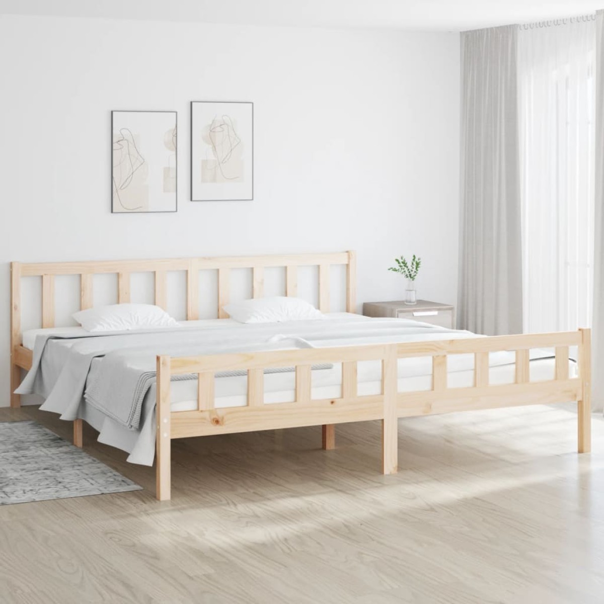 vidaXL Πλαίσιο Κρεβατιού 160 x 200 εκ. από Μασίφ Ξύλο