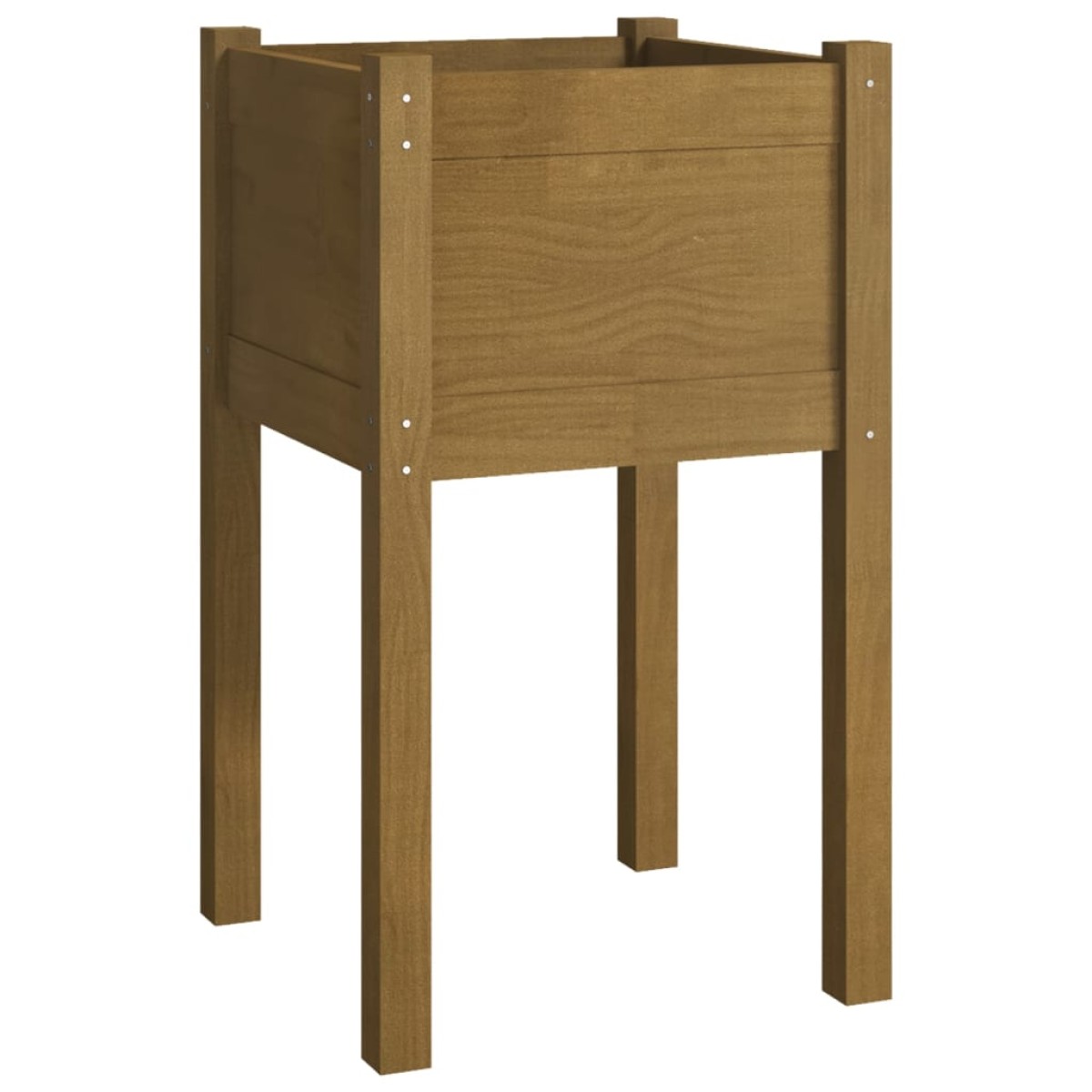 vidaXL Ζαρντινιέρες 2 τεμ. Μελί 40 x 40 x 70 εκ. Μασίφ Ξύλο Πεύκου