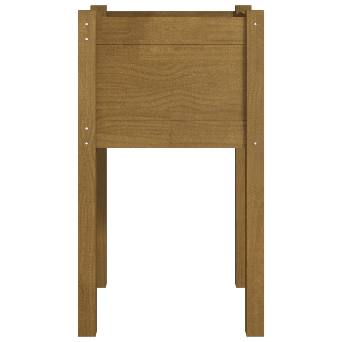 vidaXL Ζαρντινιέρες 2 τεμ. Μελί 40 x 40 x 70 εκ. Μασίφ Ξύλο Πεύκου