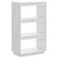 vidaXL Βιβλιοθήκη/Διαχωριστικό Χώρου Λευκό 60x35x103 εκ. Μασίφ Πεύκο