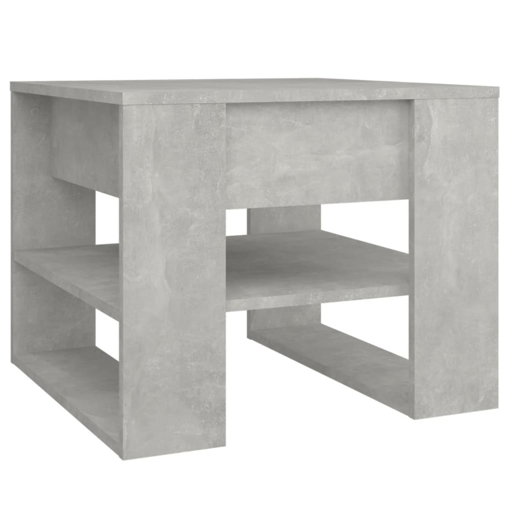 vidaXL Τραπεζάκι Σαλονιού Γκρι Σκυρ. 55,5x55x45 εκ. Επεξεργασμένο Ξύλο