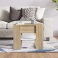 vidaXL Τραπεζάκι Σαλονιού Λευκό & Sonoma Δρυς 55,5x55x45εκ. Επεξ. Ξύλο