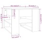 vidaXL Τραπεζάκι Σαλονιού Λευκό & Sonoma Δρυς 55,5x55x45εκ. Επεξ. Ξύλο