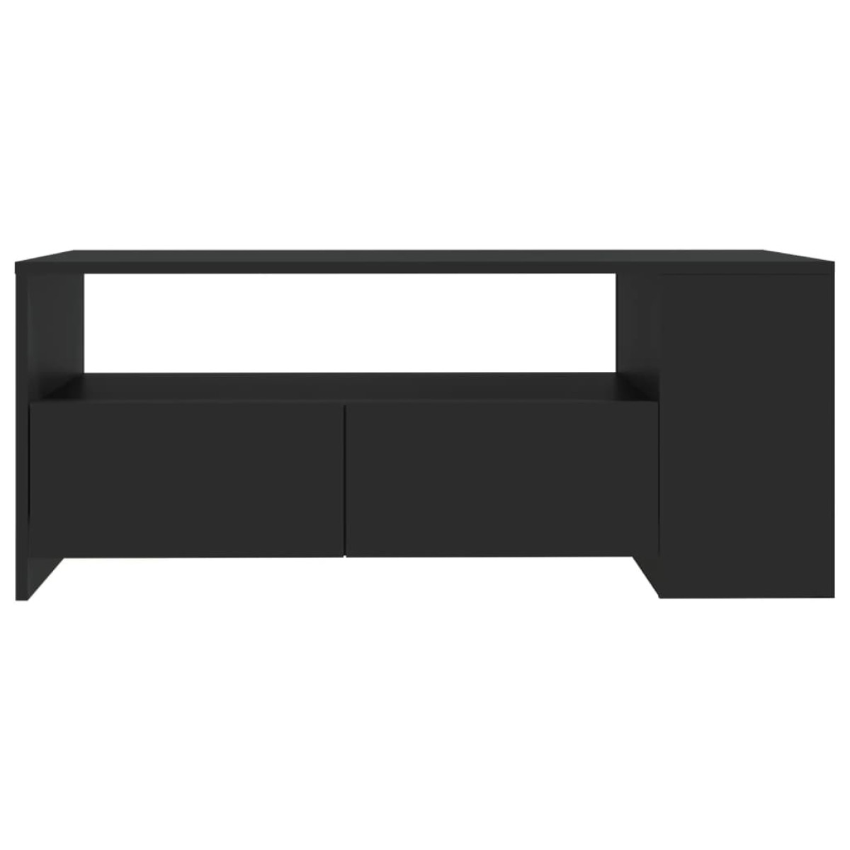 vidaXL Τραπεζάκι Σαλονιού Μαύρο 102x55x42 εκ. από Επεξεργασμένο Ξύλο