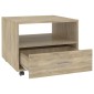 vidaXL Τραπεζάκι Σαλονιού Sonoma Δρυς 55 x 55 x 40 εκ. Επεξεργ. Ξύλο