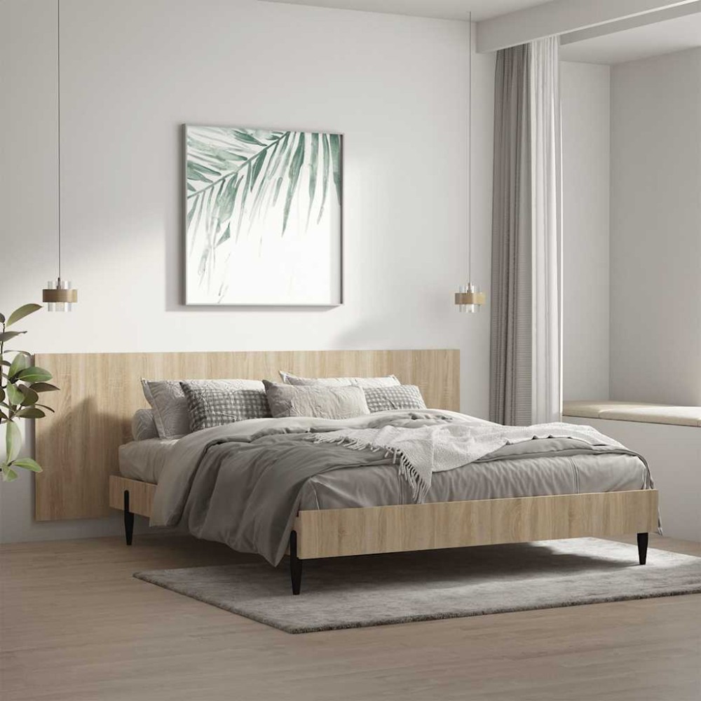 vidaXL Κεφαλάρι Κρεβατιού Sonoma Δρυς 240x1,5x80 εκ. από Επεξεργ. Ξύλο