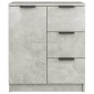vidaXL Συρταριέρα Γκρι Σκυροδέματος 60x30x70 εκ. Επεξεργασμένο Ξύλο