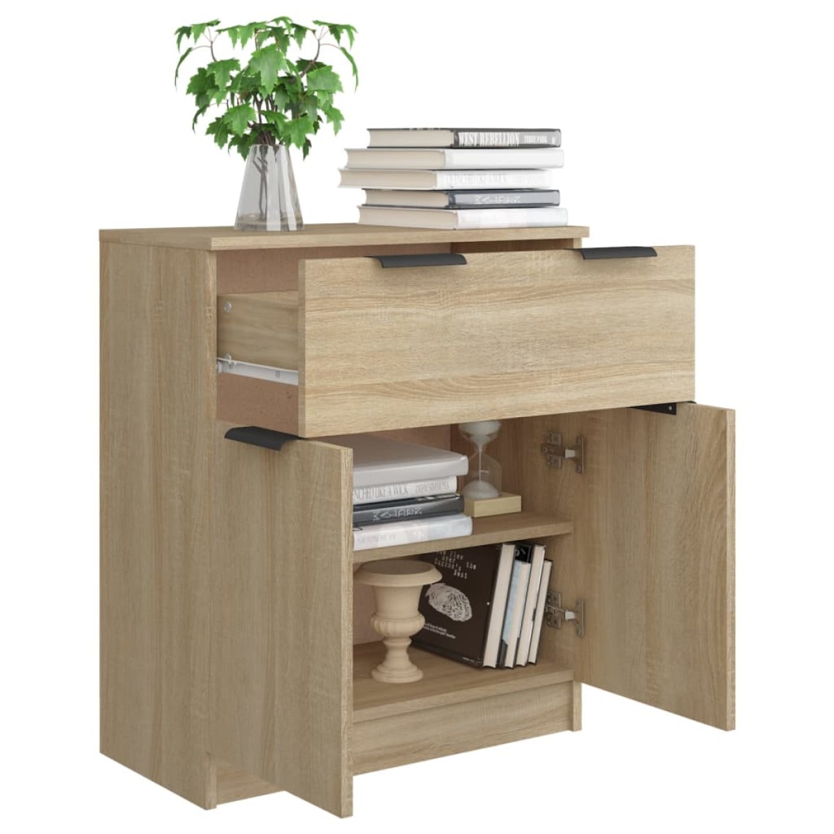 vidaXL Ντουλάπι Sonoma Δρυς 60 x 30 x 70 εκ. από Επεξεργασμένο Ξύλο