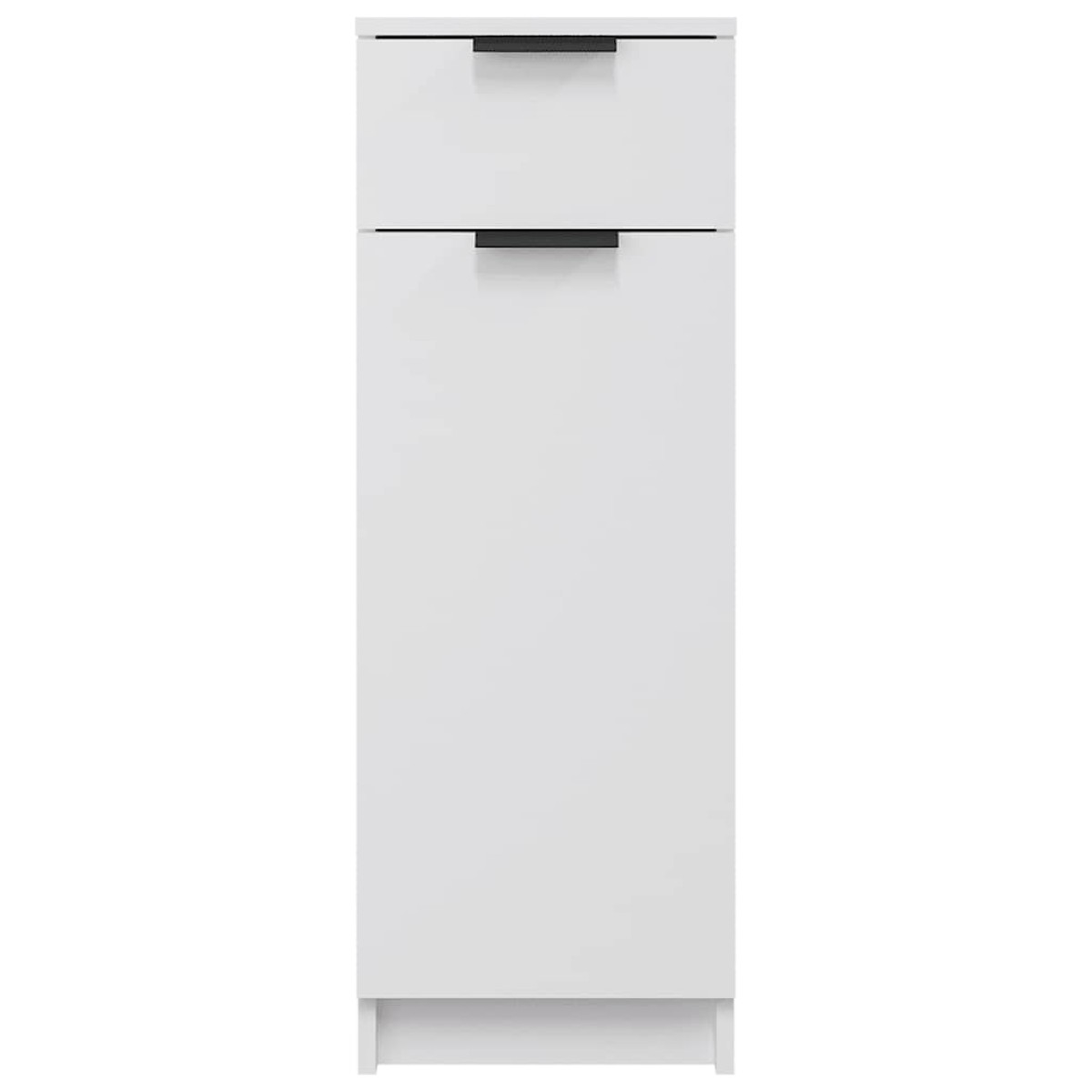 vidaXL Ντουλάπι Μπάνιου Λευκό 32 x 34 x 90 εκ. Επεξεργασμένο Ξύλο