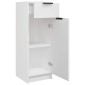 vidaXL Ντουλάπι Μπάνιου Λευκό 32 x 34 x 90 εκ. Επεξεργασμένο Ξύλο