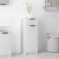 vidaXL Ντουλάπι Μπάνιου Λευκό 32 x 34 x 90 εκ. Επεξεργασμένο Ξύλο