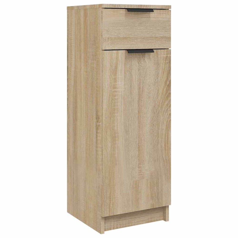 vidaXL Ντουλάπι Μπάνιου Sonoma Δρυς 32x33,5x90 εκ. Επεξεργασμένο Ξύλο