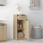 vidaXL Ντουλάπι Μπάνιου Sonoma Δρυς 32x34x90 εκ. Επεξεργασμένο Ξύλο
