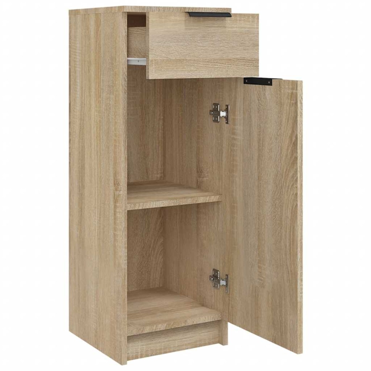 vidaXL Ντουλάπι Μπάνιου Sonoma Δρυς 32x34x90 εκ. Επεξεργασμένο Ξύλο