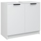 vidaXL Ντουλάπι Μπάνιου Λευκό 64,5 x 33,5 x 59 εκ. Επεξεργασμένο Ξύλο