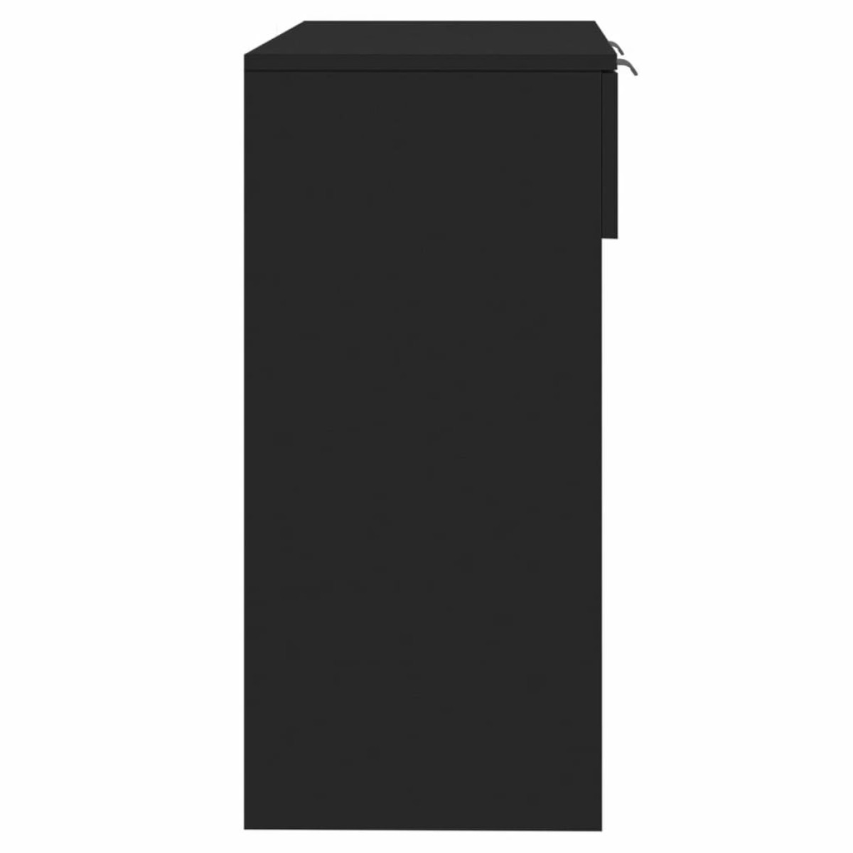 vidaXL Τραπέζι Κονσόλα Μαύρο 90 x 36 x 75 εκ. Επεξεργασμένο Ξύλο