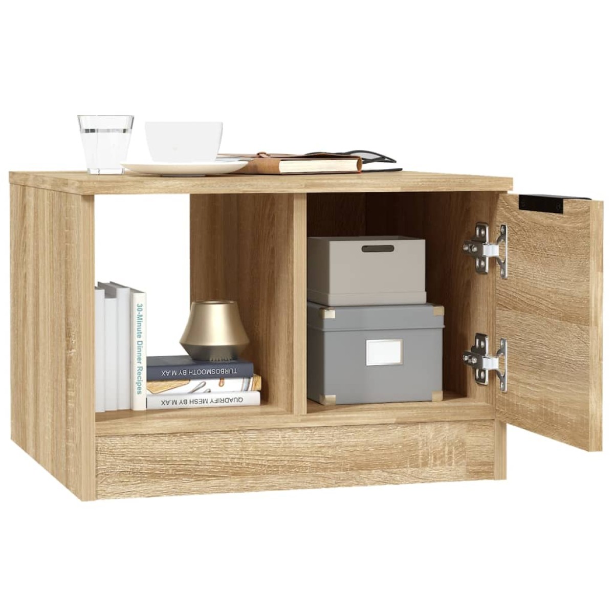 vidaXL Τραπεζάκι Σαλονιού Sonoma Δρυς 50x50x36 εκ. Επεξεργασμένο Ξύλο