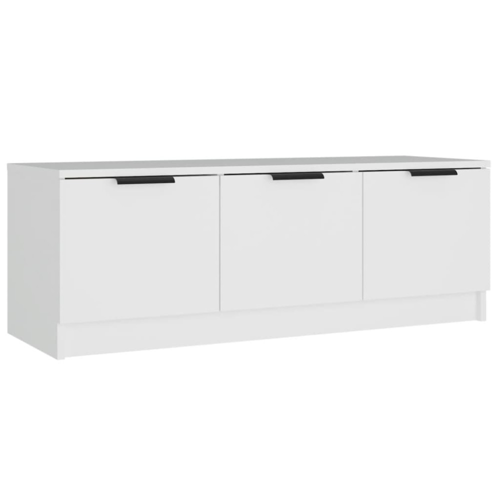 vidaXL Έπιπλο Τηλεόρασης Λευκό 102x35x36,5 εκ. Επεξεργασμένο Ξύλο