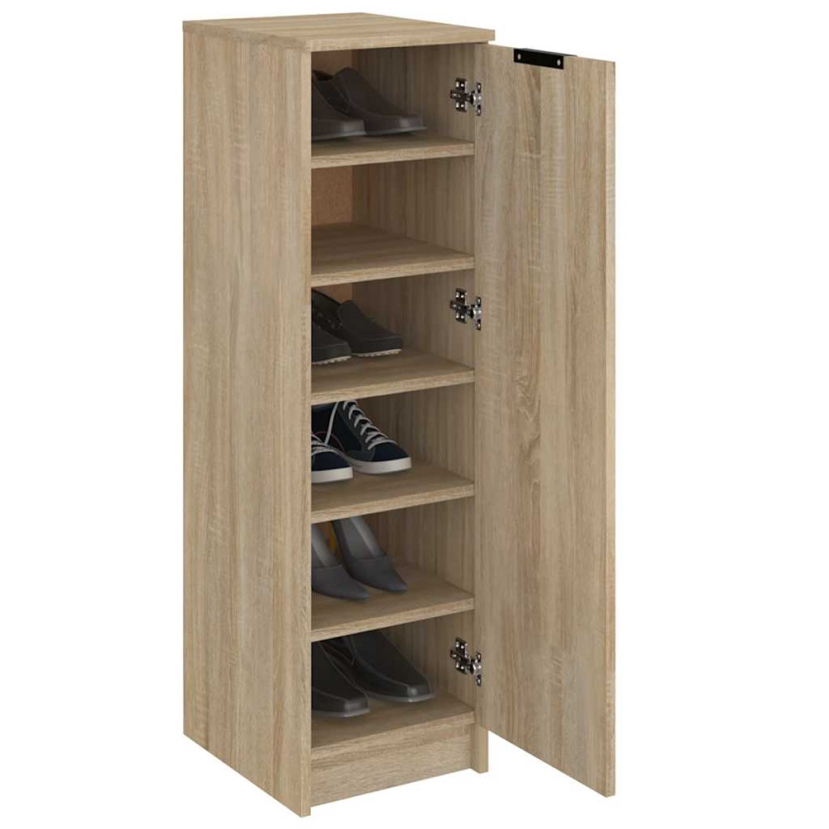 vidaXL Παπουτσοθήκη Sonoma Δρυς 30x35x100 εκ. από Επεξεργασμένο Ξύλο