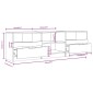 vidaXL Έπιπλο Τηλεόρασης Λευκό 150x33,5x45 εκ. από Επεξεργασμένο Ξύλο