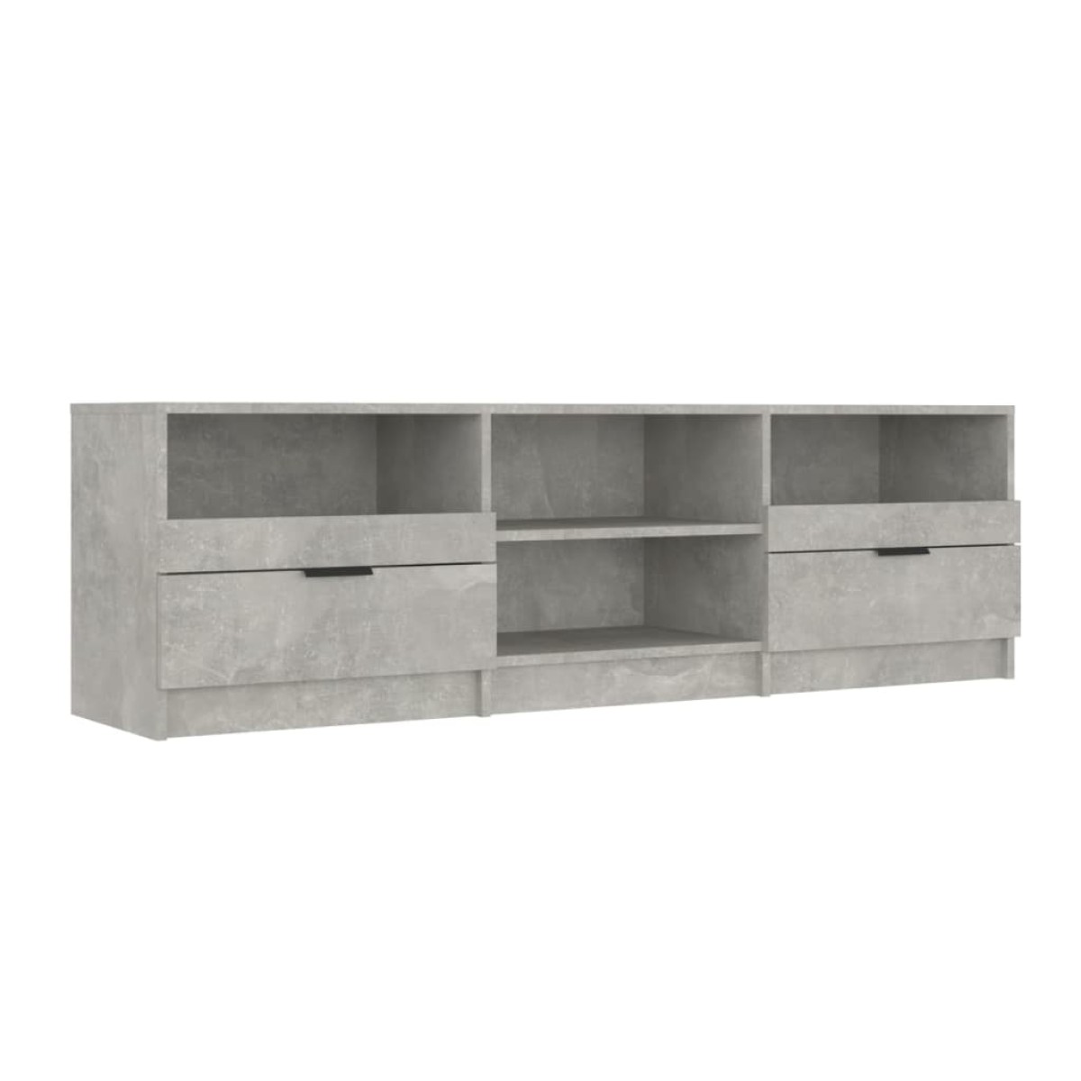 vidaXL Έπιπλο Τηλεόρασης Γκρι Σκυροδέματος 150x33,5x45 εκ. Επεξ. Ξύλο