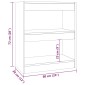 vidaXL Βιβλιοθήκη/Διαχωριστικό Χώρου Sonoma Δρυς 60 x 30 x 72 εκ.