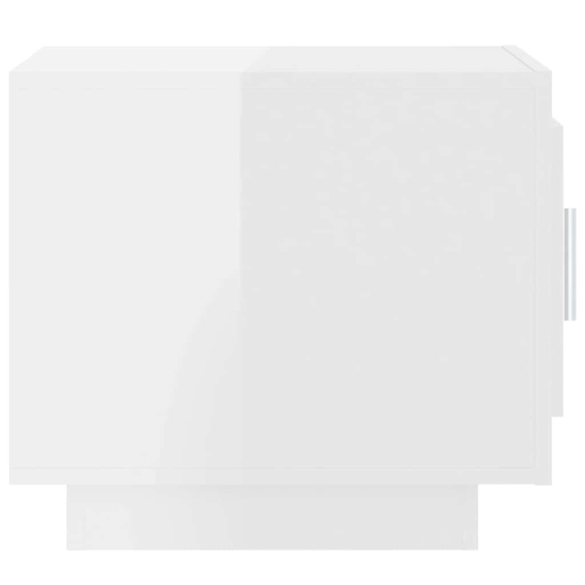vidaXL Τραπεζάκι Σαλονιού Γυαλιστερό Λευκό 51x50x45 εκ. Επεξεργ. Ξύλο