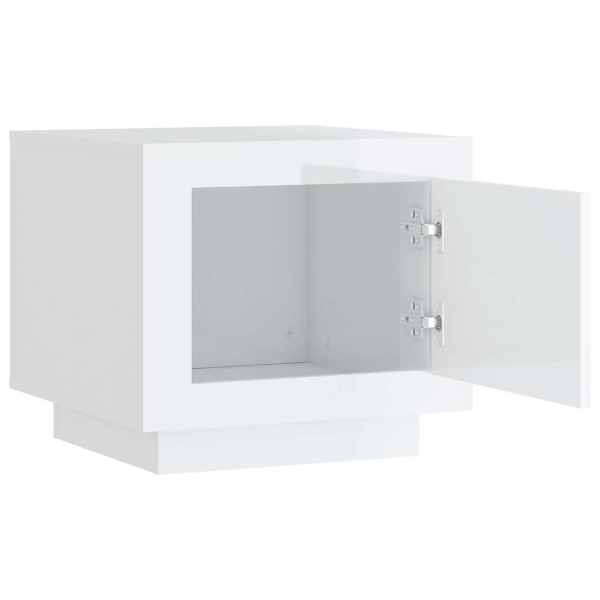 vidaXL Τραπεζάκι Σαλονιού Γυαλιστερό Λευκό 51x50x45 εκ. Επεξεργ. Ξύλο