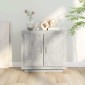 vidaXL Ντουλάπι Γκρι Σκυροδέματος 80x40x75 εκ. Επεξεργασμένο Ξύλο