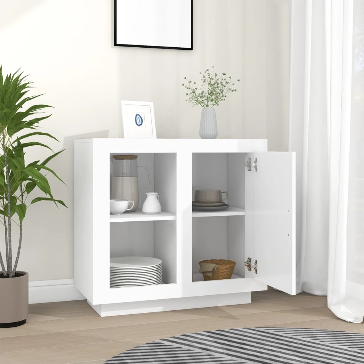 vidaXL Μπουφές Λευκός 80 x 40 x 75 εκ.