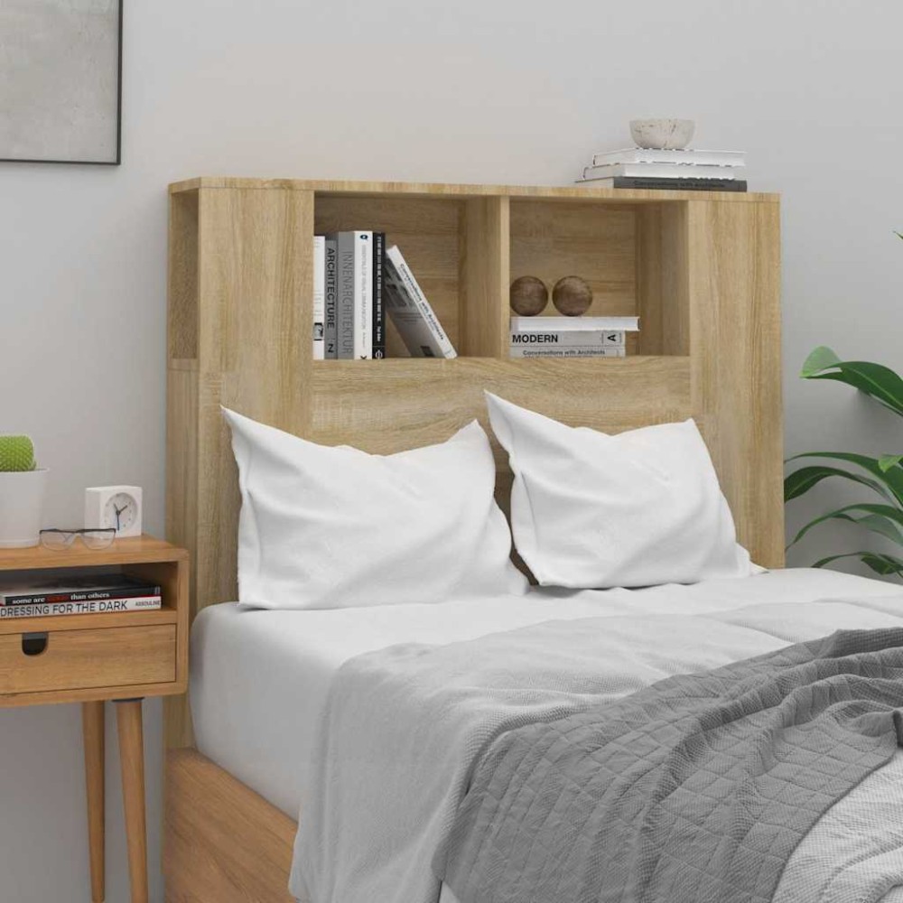 vidaXL Κεφαλάρι Με Αποθηκευτικό Χώρο Sonoma Δρυς 100x18,5x102,5 εκ.