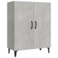 vidaXL Ντουλάπι Γκρι Σκυροδέματος 70 x 34 x 90εκ. Επεξεργασμένο Ξύλο