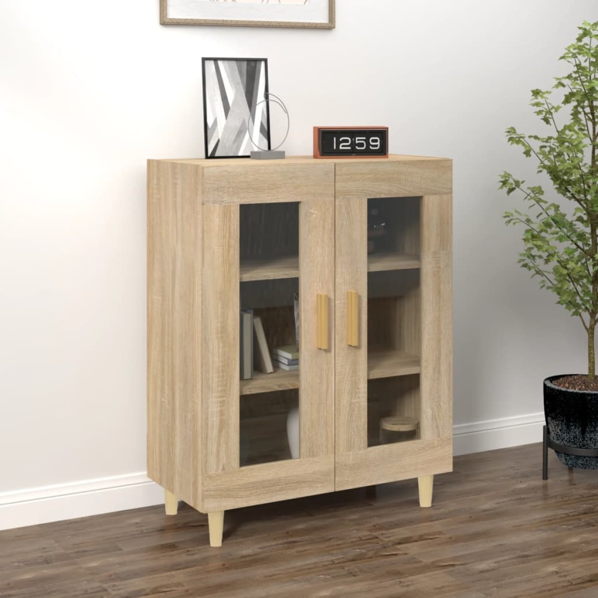 vidaXL Ντουλάπι Sonoma Δρυς 69,5 x 34 x 90 εκ. από Επεξεργασμένο Ξύλο