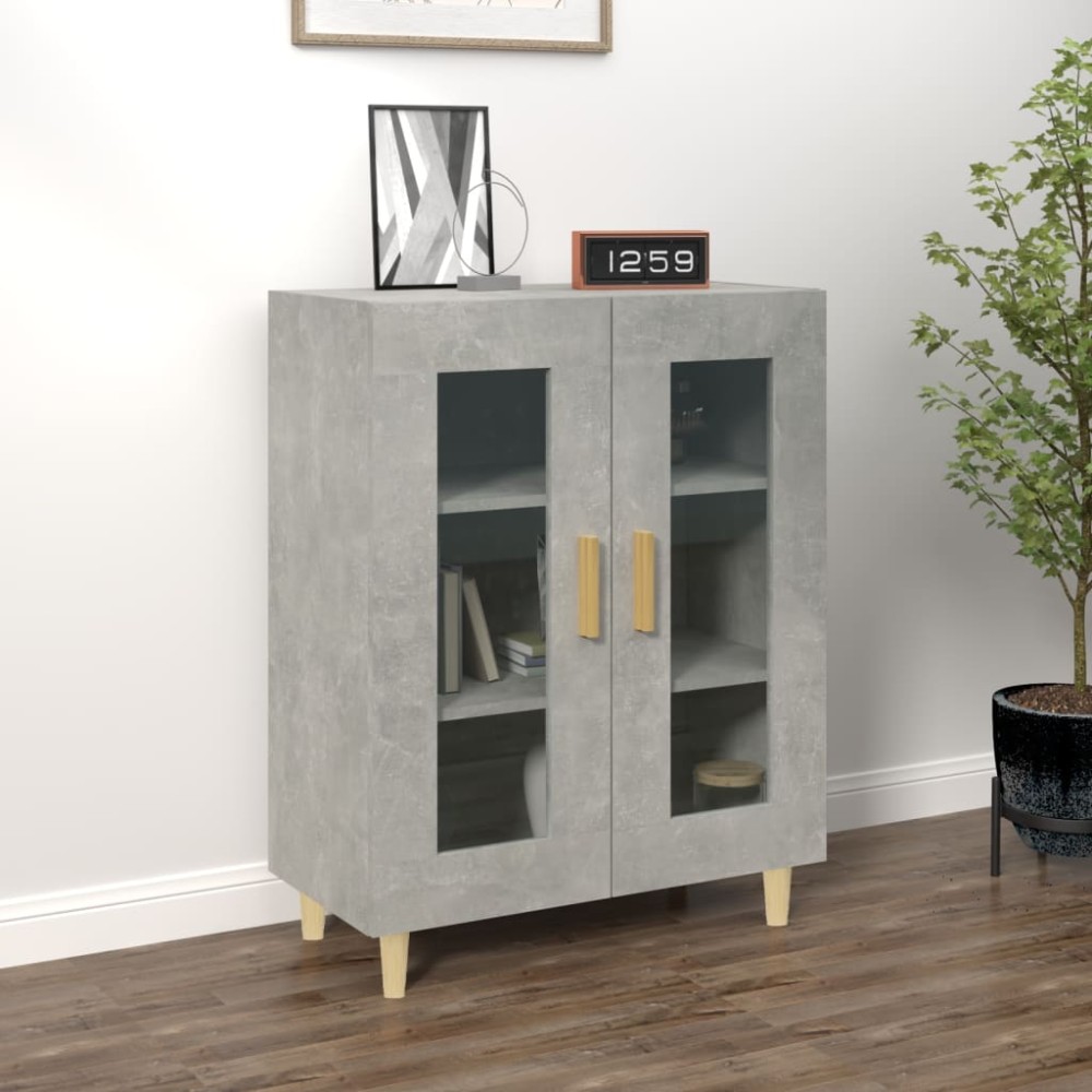 vidaXL Ντουλάπι Γκρι Σκυροδέματος 69,5x34x90 εκ. Επεξεργασμένο Ξύλο