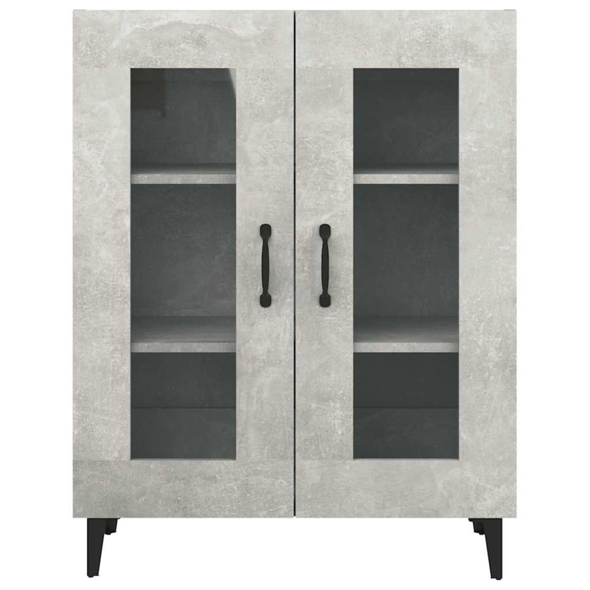 vidaXL Ντουλάπι Γκρι Σκυροδέματος 69,5x34x90 εκ. Επεξεργασμένο Ξύλο