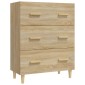 vidaXL Ντουλάπι Sonoma Δρυς 70 x 34 x 90 εκ. από Επεξεργασμένο Ξύλο