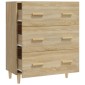 vidaXL Ντουλάπι Sonoma Δρυς 70 x 34 x 90 εκ. από Επεξεργασμένο Ξύλο